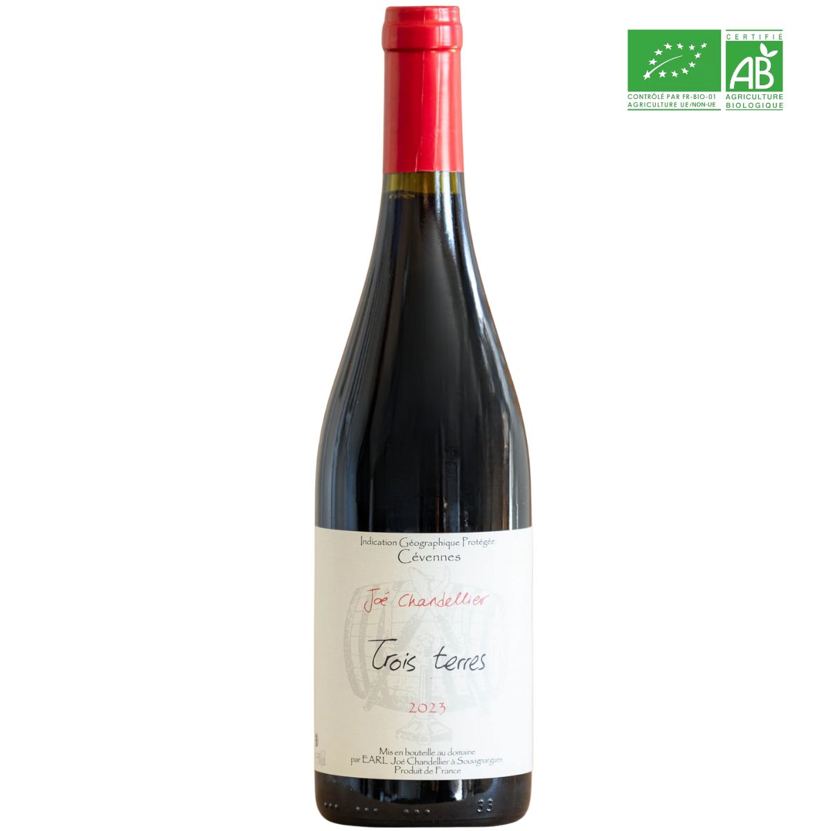 Joé Chandellier - Les 3 Terres Rouge - 2023 - IGP Cévennes
