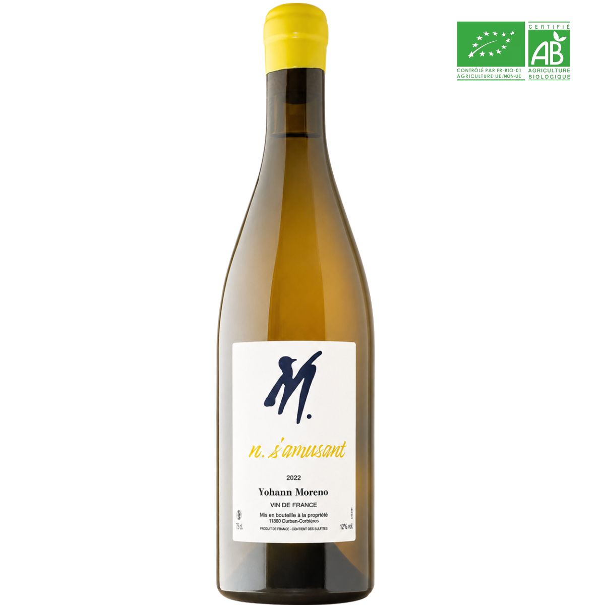 Yohann Moreno – En s’amusant – Vin de France – Blanc