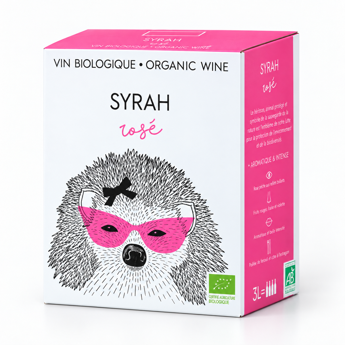 Jacques Frelin – Hérisson Rosé Vin de France Rosé Bio – BIB 3 litres