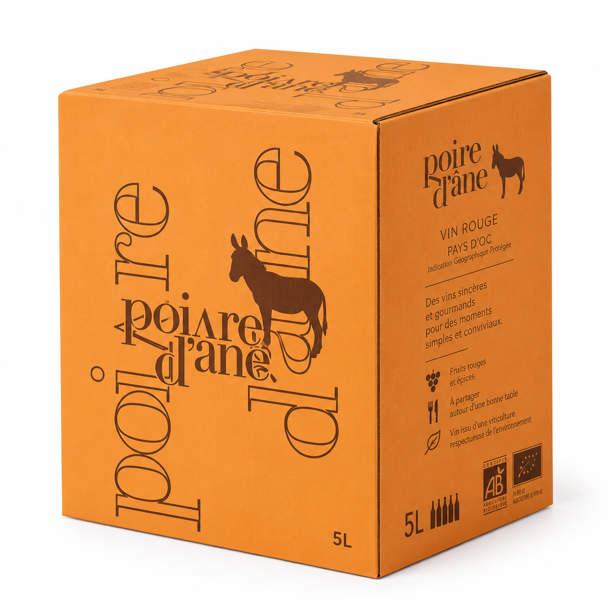 Poivre d’Âne – Vin de France Rouge BIB 5L