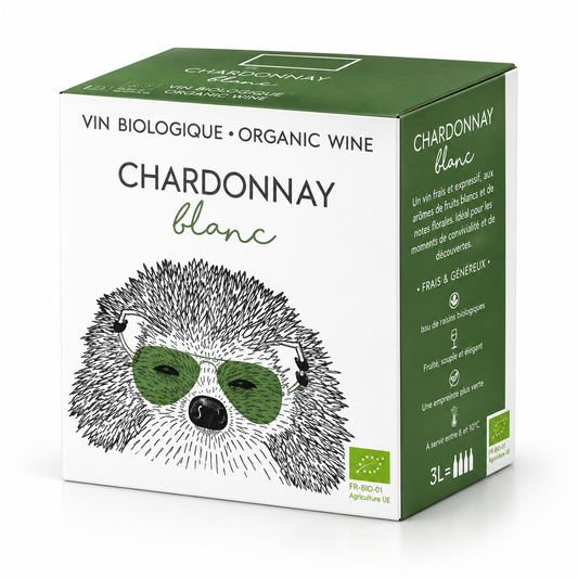 Jacques Frelin – Hérisson Chardonnay Vin de France Blanc Bio – BIB 3 litres