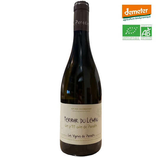 Les vignes de paradis - Un p'tit coin de paradis - Vin des Allobroges IGP - 2023