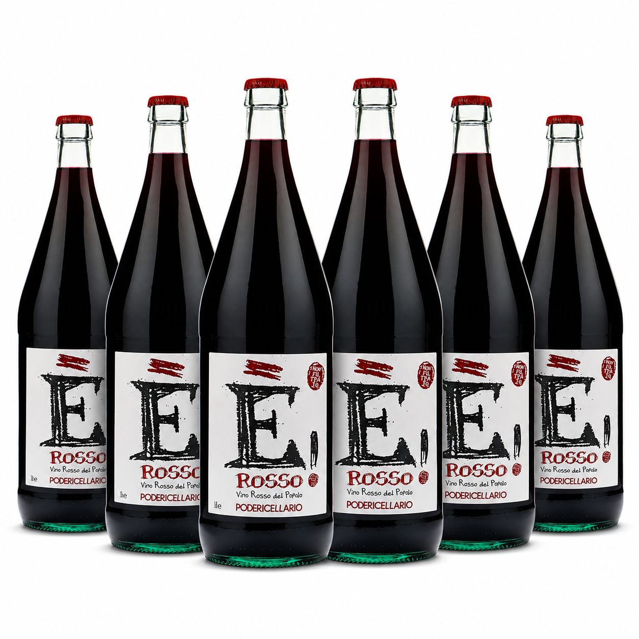 Poderi Cellario È Rosso! – Piémont Rouge – 1 Litre